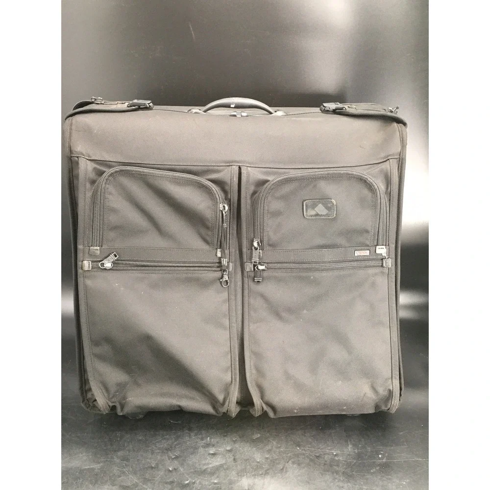 TUMI Alpha 2 Wheeled Garment Bag Carry‎ On Ballistic Nylon Black Travel Luggage